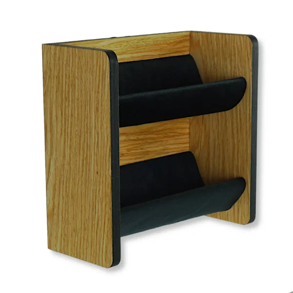 Brillenregal für die Wand aus Holz mit Filzeinlage Eiche